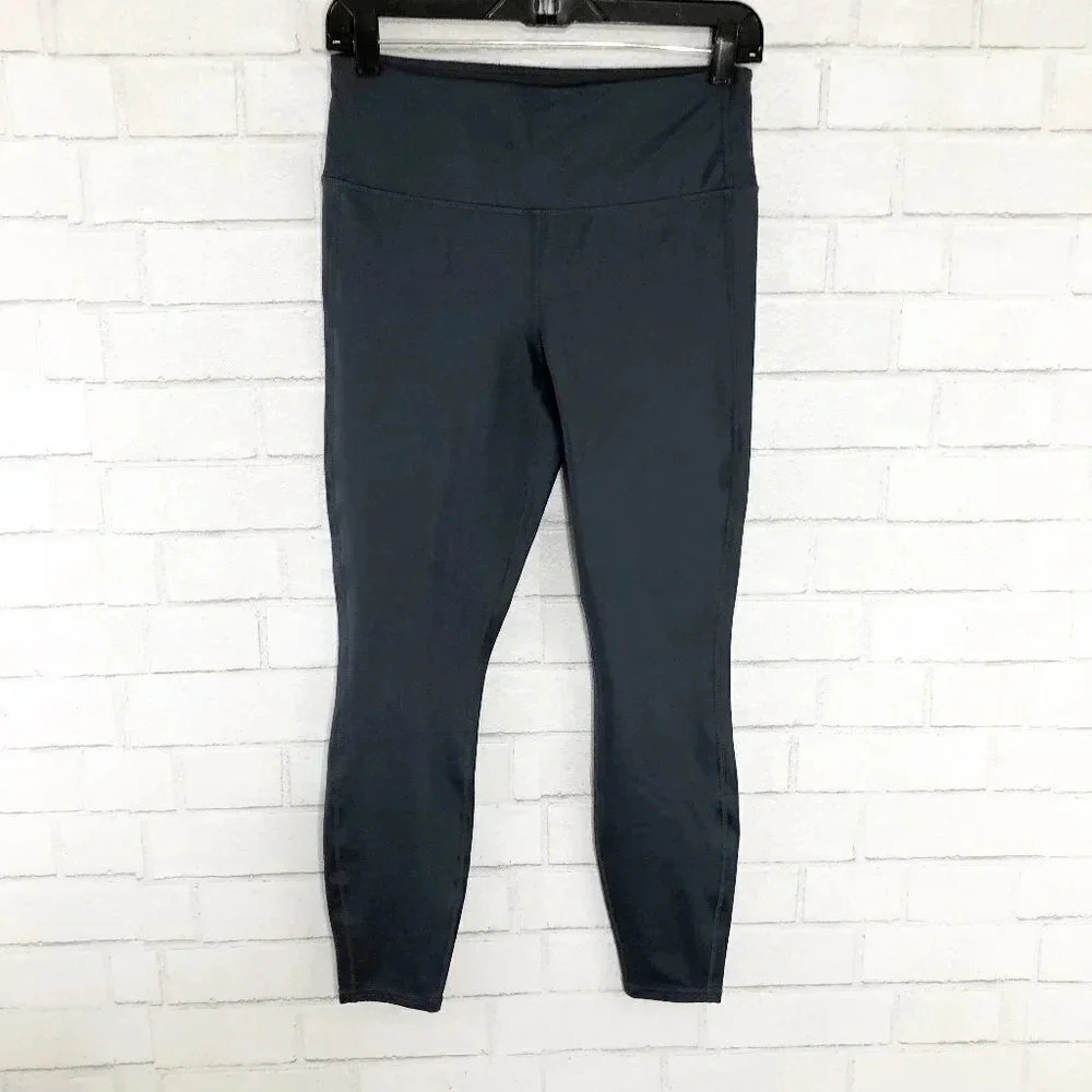Athleta Slate Blue Crop Athletic Leggings Size Medium